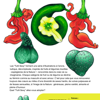 Illustration Tutti Sexy pleine de couleurs.